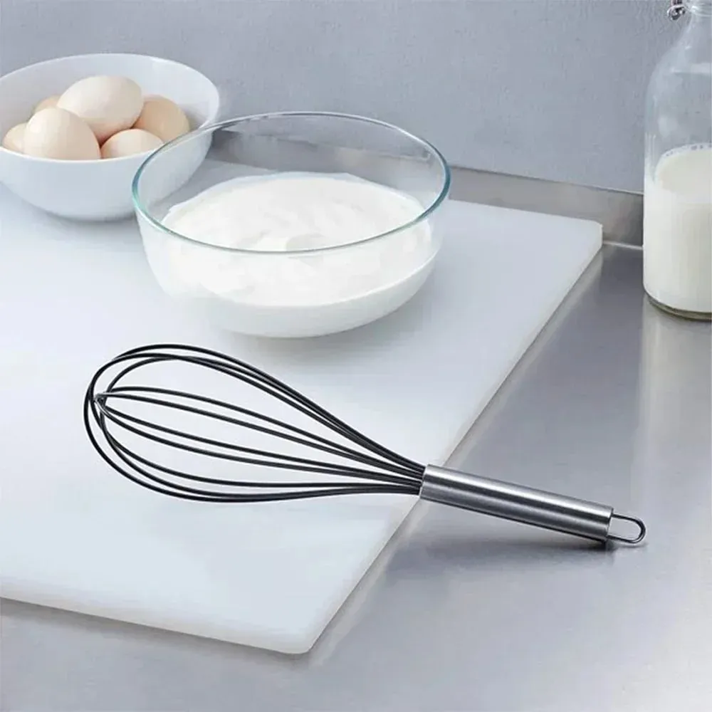 10-inchManual Egg Beater Stainless Whisk Kitchen Wire Balloon Whisk Milk egg cooker Egg Mixing Mixer Tools kitchen gadgets — image 2