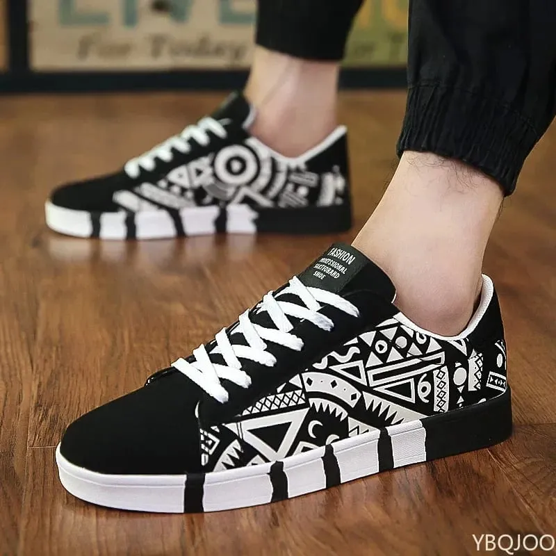 2026 Nieuwe Grote Maat Herfst Mode Nieuwe Casual Comfortabele Platte Herenschoenen Niche Trend Veelzijdige Heren Board Schoenen