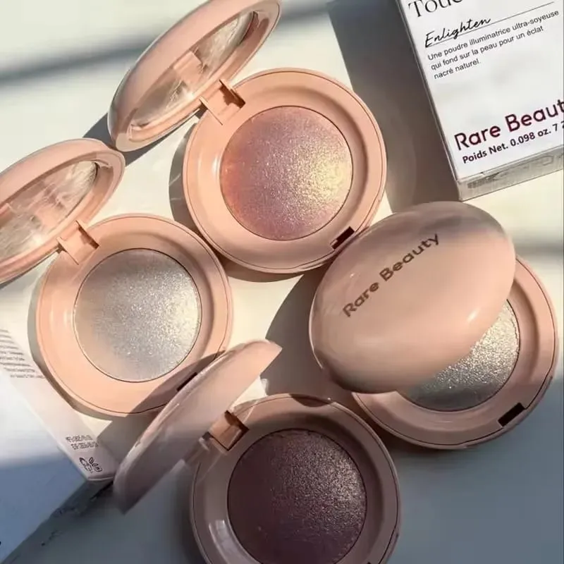 Rare Beauty 2 IN 1 Blush Highlighter Powder Palette Baked Silky Smooth Shimmer Glow Long Lasting Blendable Natural Face Makeup — image 2