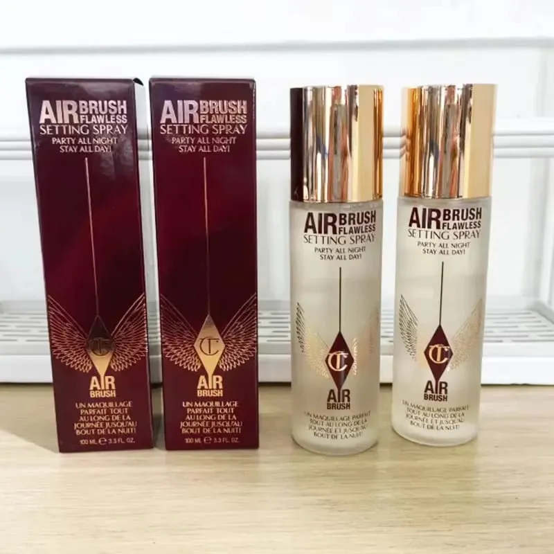 Charlotte Tilbury Setting Spray 16H Waterproof Weightless&Contour Wand Blendable Buildable&12Pan Eyeshadow Intensely Pigmented