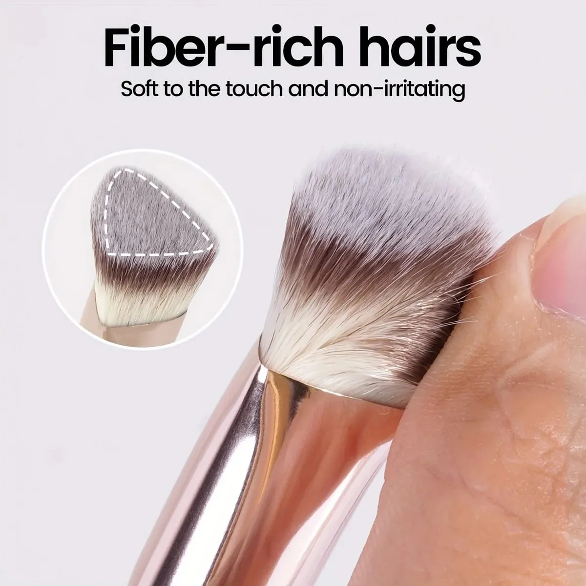 Premium Concealer Brush Triangle Brush Head Bulu Sintetik Lembut Sesuai untuk Kulit — image 5