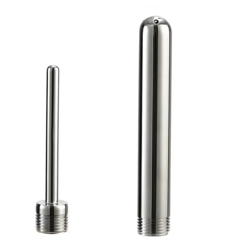Stainless Steel Douche Enema Syringe Anal Plug Shower Cleaning Set Metal Enema Anal Butt Plug Nozzle Tip Attachment Gay Man — image 10