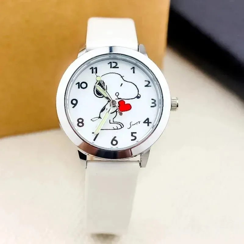 Cute Snoopy Children Quartz Watches Anime Figure Kid Wristwatch Fashion Noctilucent Colorful Needle Watch Gift Boys — image 2