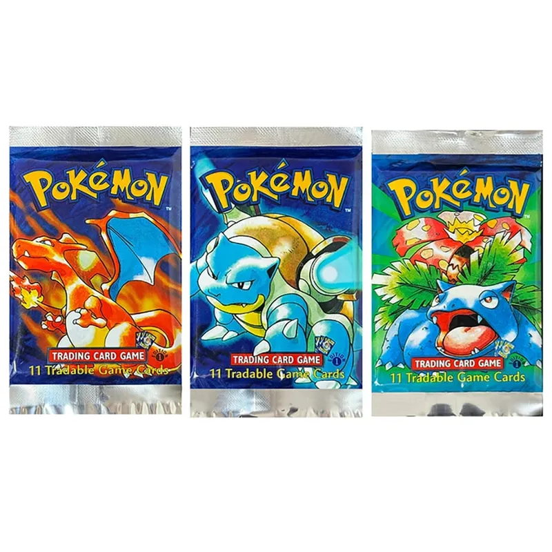 Pokémon Booster Packs Base Fossil Jungle 9 single bags 1 pack/11 Cards and Booster Box 3 1Box/36 Packs models Proxy Game Cards — image 23