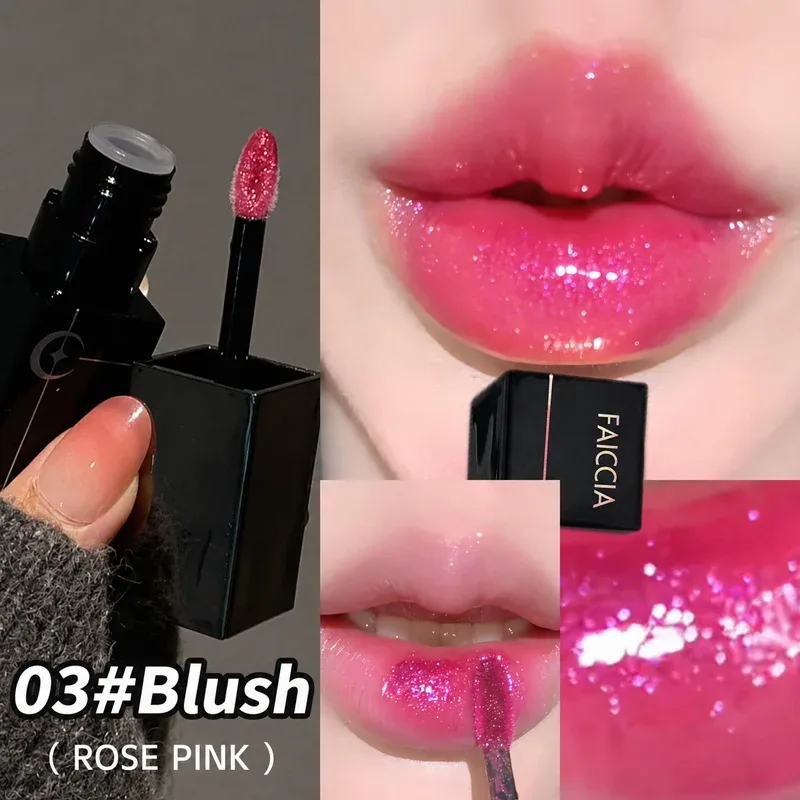 Glitter Lip Gloss Shimmer Lip Glaze High Pigment Long Lasting Non Sticky Sparkle Liquid Lipstick 8 Colors Makeup — image 13