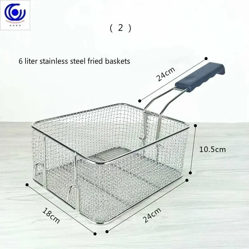 Stainless Steel Fryer Screen French Fries Frame Square Filter Net Encrypt Colander Shaped Frying Basket Fryers Meshed — image 4