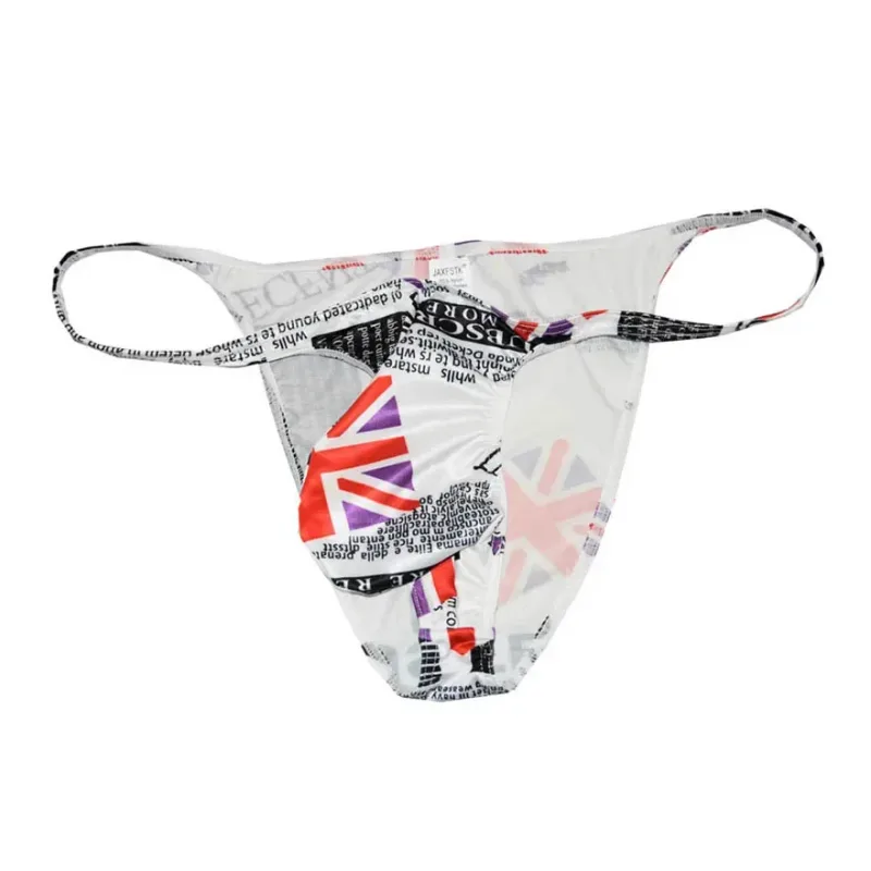 Sexy The Newspaper Printed Underwear Men Pants Bikini Mini Briefs Men's Super Soft & Smooth Briefs — image 3