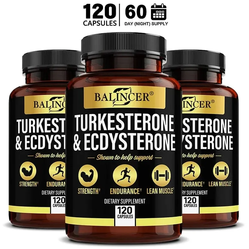 Turkeysterone and ecdysterone supplement - 1000 mg - Improves exercise endurance sports supplementation muscle mass — image 10