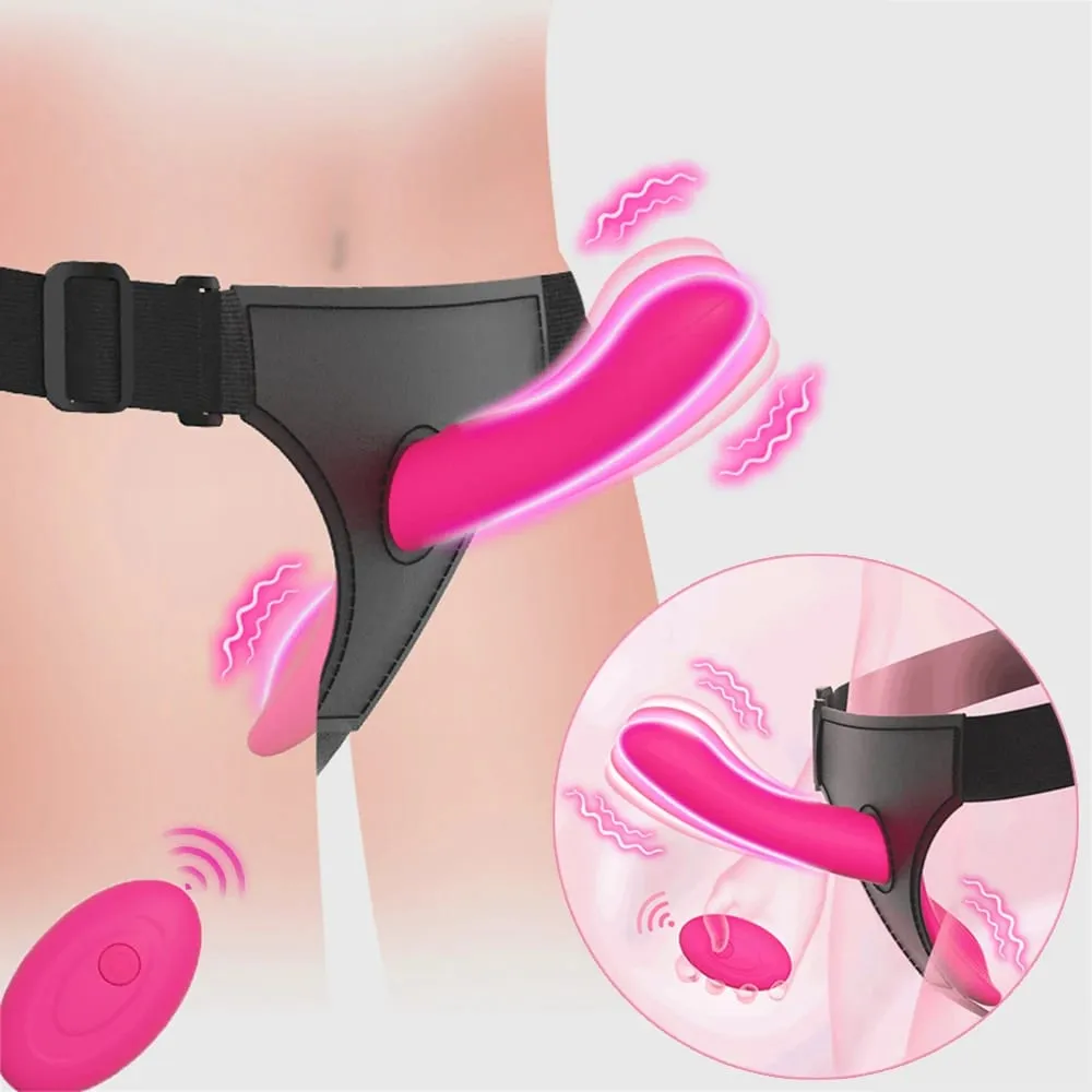 Strap-on Dildo Vibrator Vaginal Masturbatoion Clitoris Stimulator Wearable Double Head 10 Vibration Sex Toys for Couple Lesbian — image 2