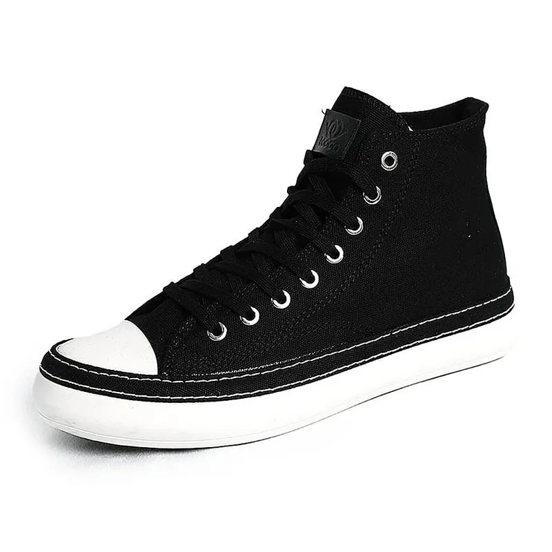 New Fashion Unisex Canvas Boots Men Sneaker Plus Size Women Vulcanized Canvas Shoes High Top Orange Casual Footwear Black 38-44 — image 10