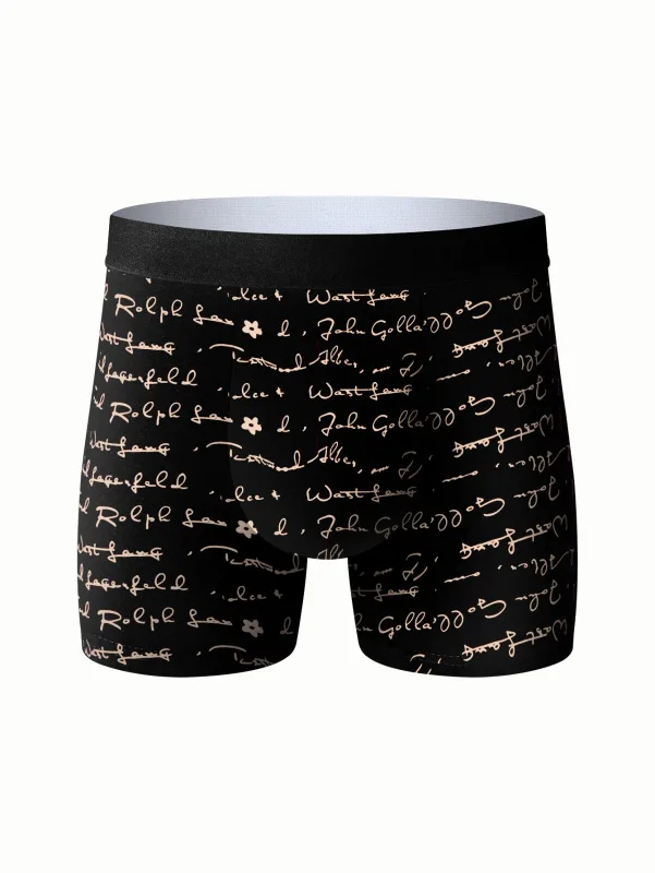 10 Pieces Men's Long Underwear Breathable Soft Men's Long Boxer Briefs Personality Trend Fashion Athleisure Classic Men's Pants — image 19