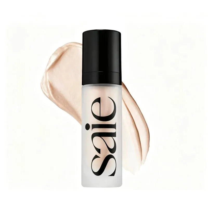 Saie Hydrating Glowy Gel Liquid Highlighter Dewy Natural Radiance Sun-kissed Face Contour Antique Copper PasteBrand Cosmetics — image 9