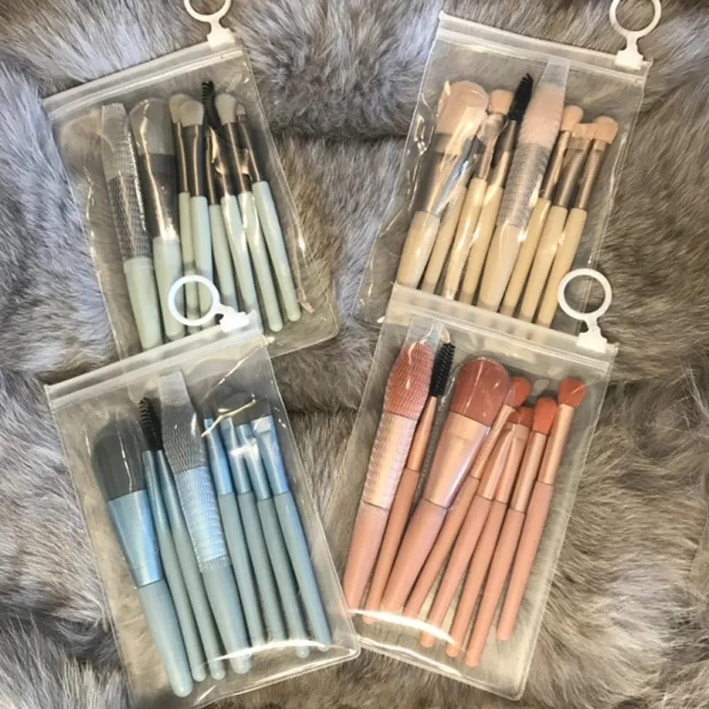 Podkladová tvářenka Powder Oční stíny štětce na make-up Blending 8ks Měkké nadýchané štětce na make-up Kosmetické nástroje štětce na make-up Kosmetika — image 4