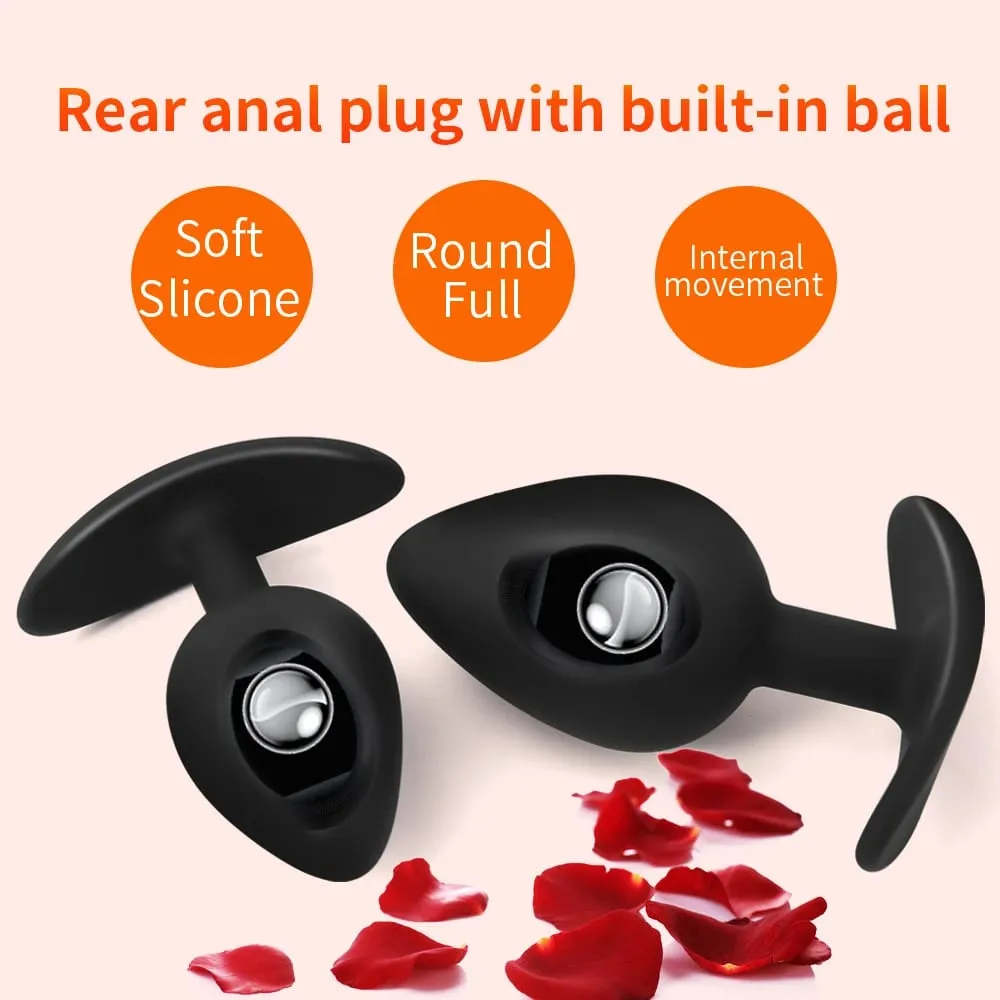Plug Anal en Silicone, boules intégrées, taille débutant à senior, fesses, Massage du point G, jouets sexuels pour adultes, 1 pièce — image 2