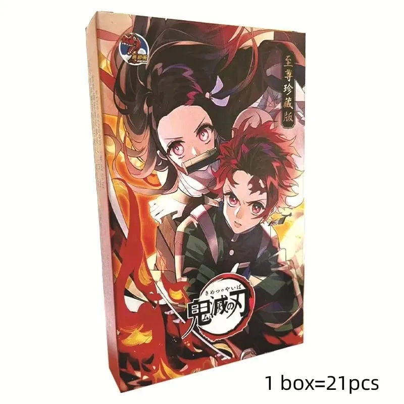 Demon Slayer Cards Jika Society Ghost Slayer Blade Cards Tanjirou Kamado Nezuko Zenitsu Character Collection Card Kids Toy Gift — image 5