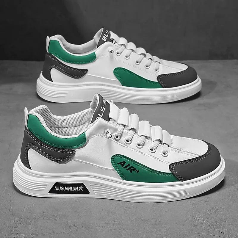 Men's Casual Leather Sneakers Waterproof Vulcanized Shoes Men 2024 Comforthable Spring Sneakers Men Casual Shoes Size 39-44