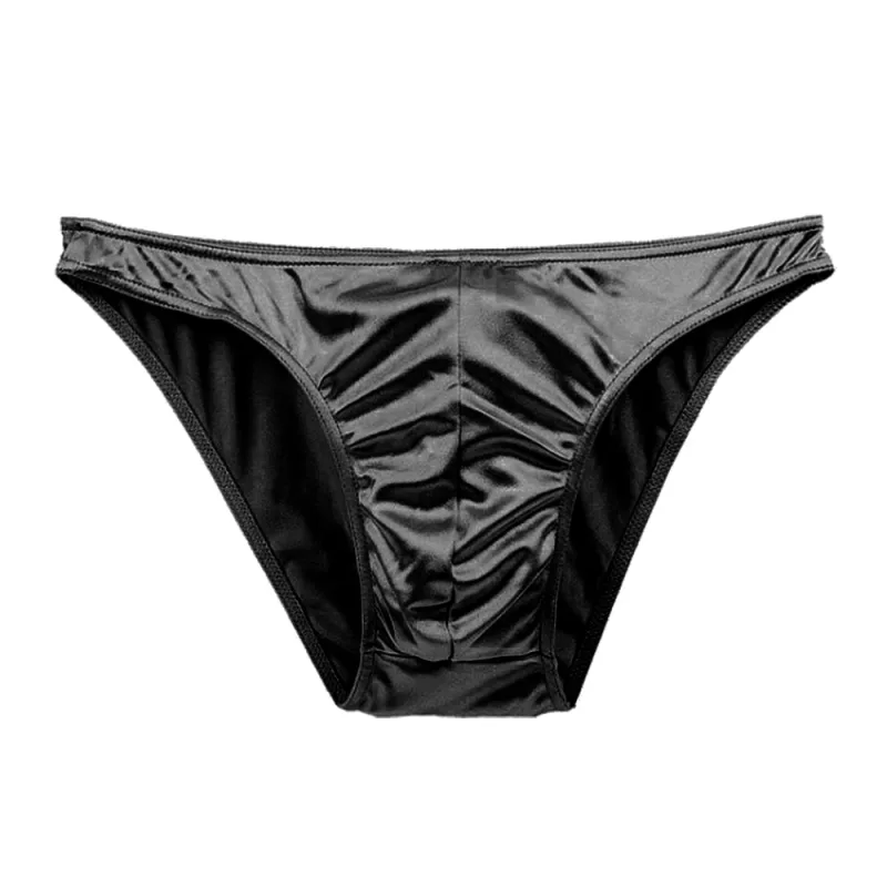 Mierside One Piese Plus Size Uomo Intimo Mutandine Rigonfiamento da uomo Mutandine di seta traspiranti Lotto di grandi dimensioni Mutande morbide S-3XL