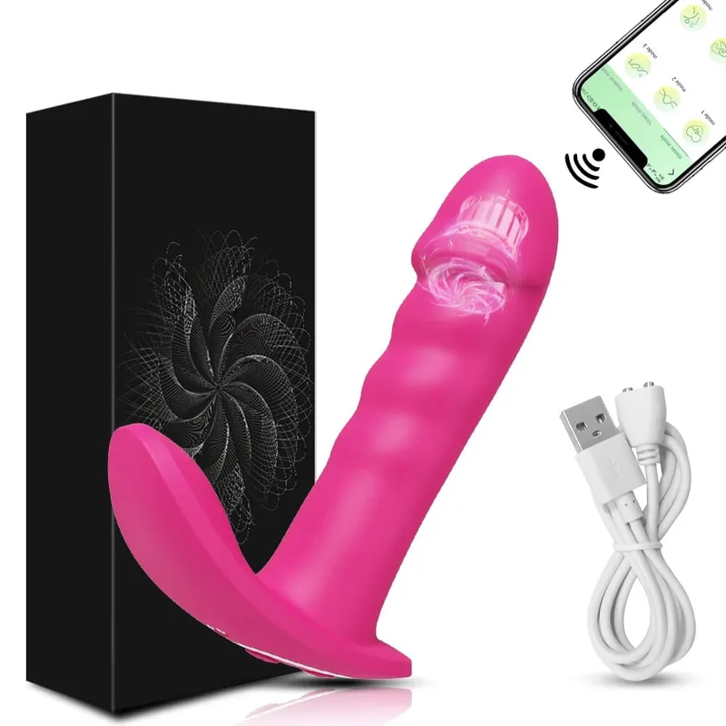 APP Thrusting Vibrator for Women Rotating Telescopic Dildo Bluetooth G Spot Clitoris Stimulator Sex Toy Female Masturbation — image 11