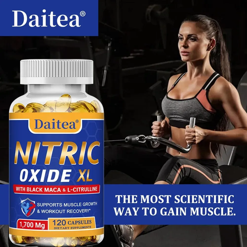 Nitric Oxide - Men's Health Support Capsules Contains Maca Root Powder Extract Muscle Growth and Strengthening — image 6