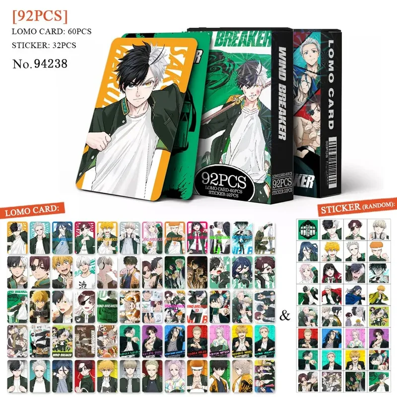 Anime atak tytanów‌ karta Lomo pocztówka zabawka Haikyuu aptekarz pamiętniki Honkai Star Rail karty kolekcjonerskie z naklejkami prezent