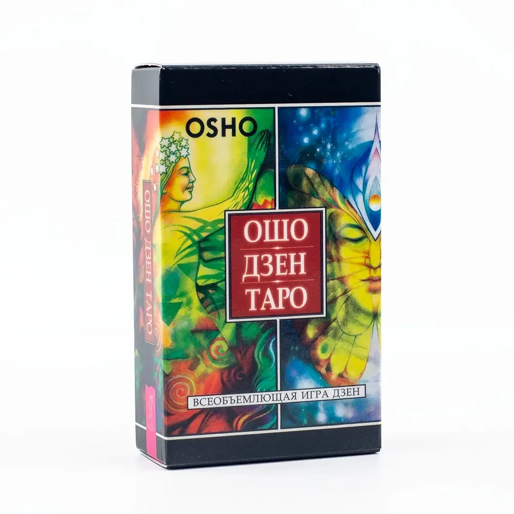 ОШО ДЗЕН ТАРО OSHO ZEN TARO 79Pcs รัสเซีย Visions Fate Divination ไพ่ทาโรต์ FortuneTelling การ์ดเกม Party Board Game10.3x6CM