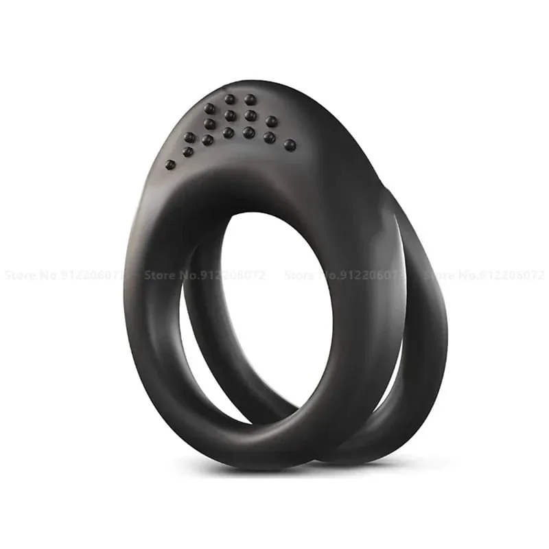 3PCS Durable Silicone Cock Rings Flash In The Night Lock Penis Ring Sex Toys For Men Male Delay Ejaculation Scrotum Lock Ring — image 9