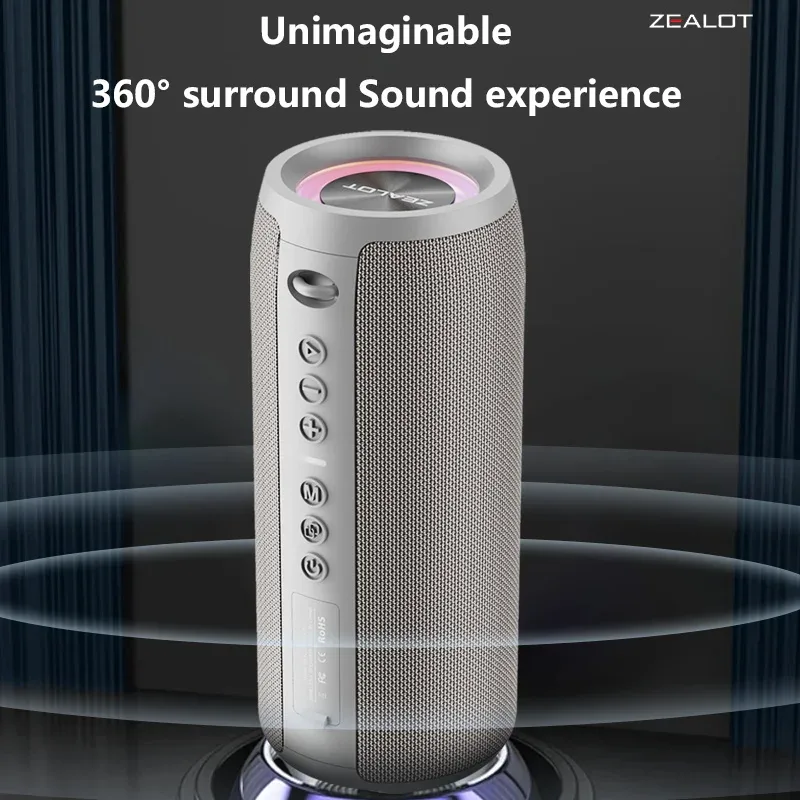 S51 Pro 40W Wireless Speakers Outdoor Portable Subwoofer Speaker 5200mAh Battery 24 Hours Playtime Loud Stereo.