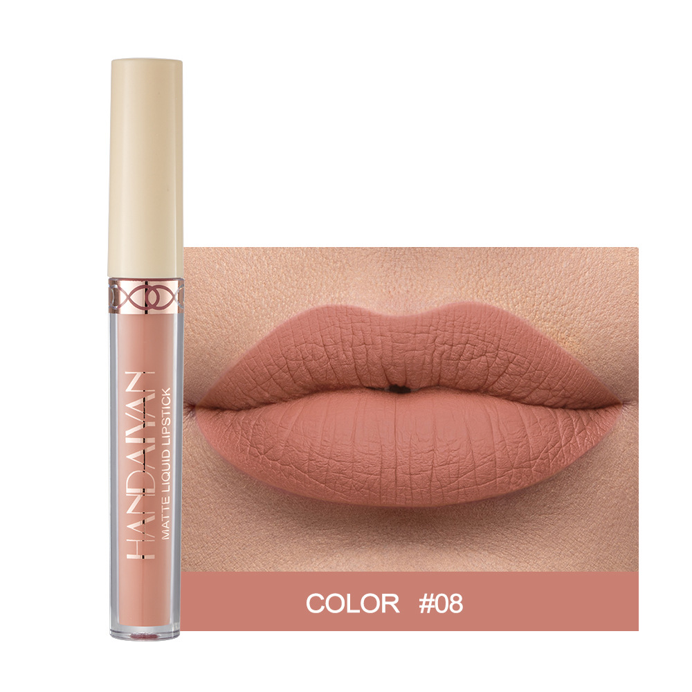 Waterproof Nude Matte Liquid Lipstick Non-stick Cup Lip Tint Makeup Matte Red Lip Gloss Cosmetics Long Lasting Lipsticks Make Up — image 15