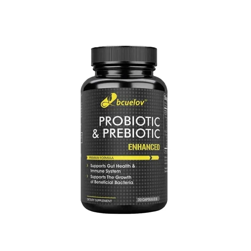 Probiotics and Prebiotics Support Gut Health and The Immune System Relieve Constipation Bloating Bad Breath Acne & Blemishes