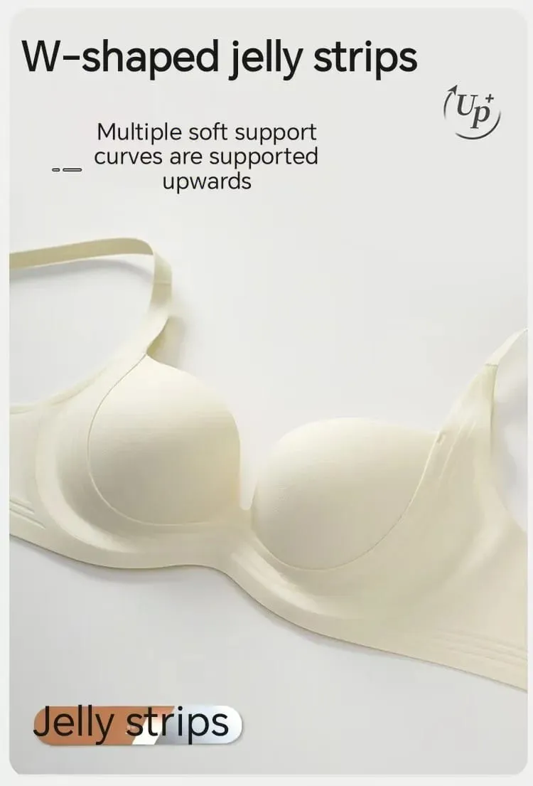 2025 Nahtloser Push-up-BH, kleine Brüste, raffend, vergrößernd, Anti-Durchhängen, dünnes Oberteil, dicke Unterseite, ohne Bügel, Dessous für Damen — image 6