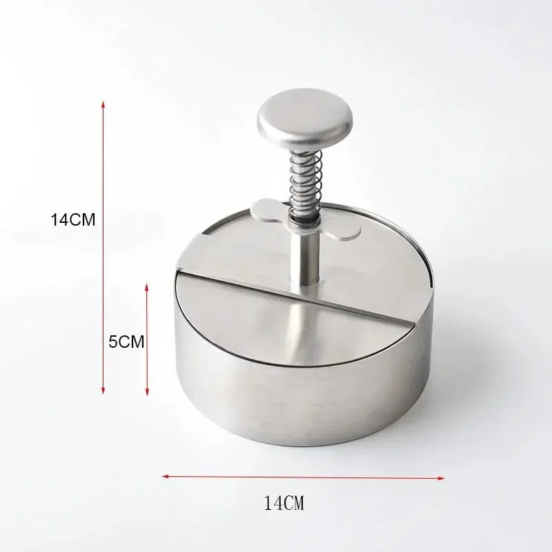 2025 Hamburger Press Hamburger Patty Maker 304 Stainless Steel Non-Stick Burger Press for Making Meat Patties and Thin Burgers