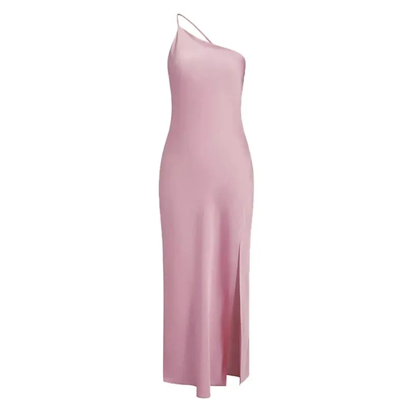 Elegant Women Yellow Satin Sling Long Dresses Sexy V Neck Backless Sleeveless High Waisted Robes Chic Lady Evening Party Gowns — image 12