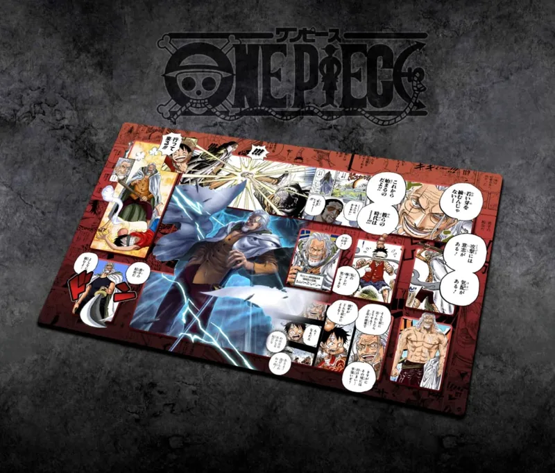 60*35cm Anime One Piece OPCG GAME Card PlayMat Comic Series New Four Emperors Teach Shankusu Buggy Luffy Chopper Collection Toys