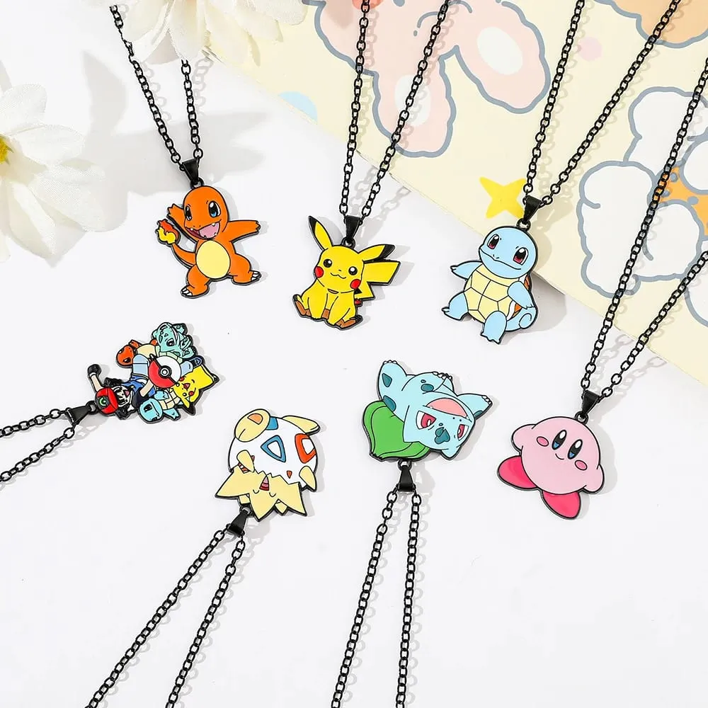 Anime Pokemon Metal Toy Cute Figure Pikachu Squirtle Psyduck Charmander Party Decoration Cosplay Gift — image 1
