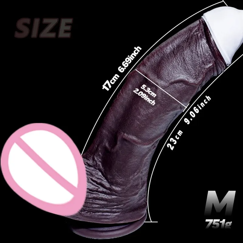 Vagina Massager Huge Realistic Dildo Fantasy Long Penis Big Dick Suction Cup Dildos Giant Anal Plug Sex Toys For Women Men — image 11