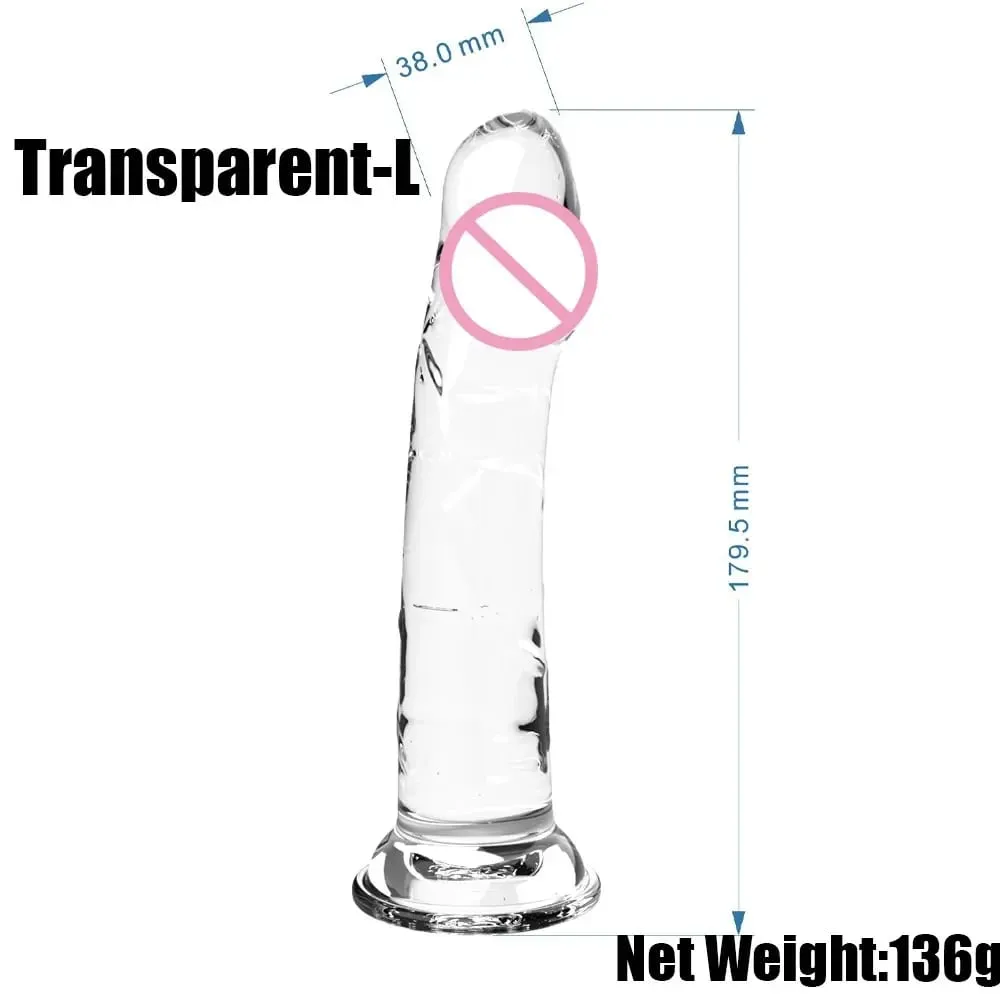 Realistic Small Silicone Jelly Dildo for Women with Suction Cup Strapon Compatible Anal Plug Adult Sex Toy for Women — image 5