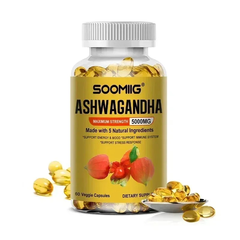 Organic Ashwagandha - Stress Relief & Immune Support Supplement Supports Balanced Energy Levels NON-GMO Vegan Capsules — image 8