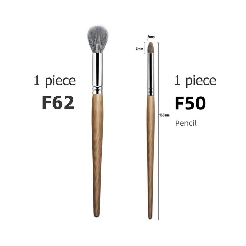 Small Contour Brush Bronzer Blush Soft Fluffy Natural Goat Hair Face Makeup Brushes Kit — image 9