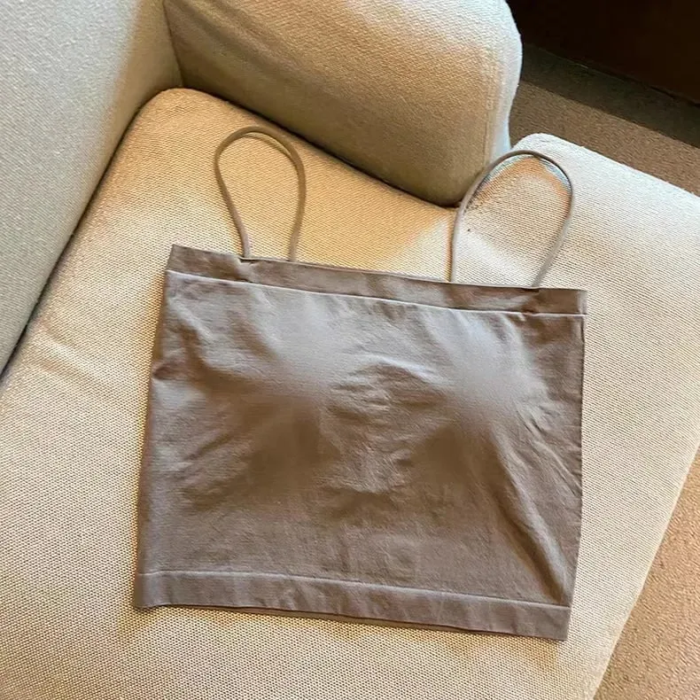 Base Layer Csole Women Summer Inner Wear with Chest Pad One oulder Design Unique Outerwear Beautiful Ba Tube Top — image 15