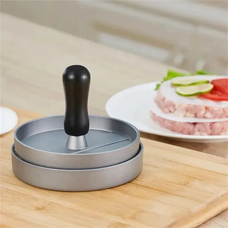 Burger Press Non-Stick Hamburger Patty Maker with Wax Paper Aluminum Burger Maker for Kitchen BBQ Grill — image 4