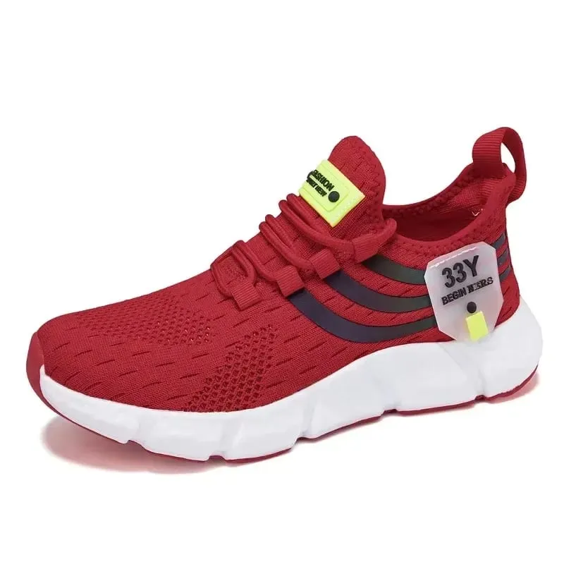Men's Running Shoes High-quality Lightweight Mesh Design Breathable Comfortable Anti Slip Sole Track Field Running Lace Up Shoes — image 10
