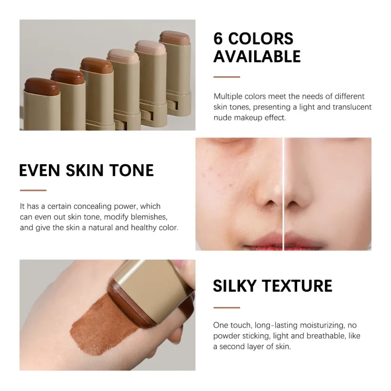 Serum Boosted Skin Tint Stick & Loose Baking Setting Powder Oil Control Longwear Base Makeup Even Skin Tone Matte Finish Makeup — image 4