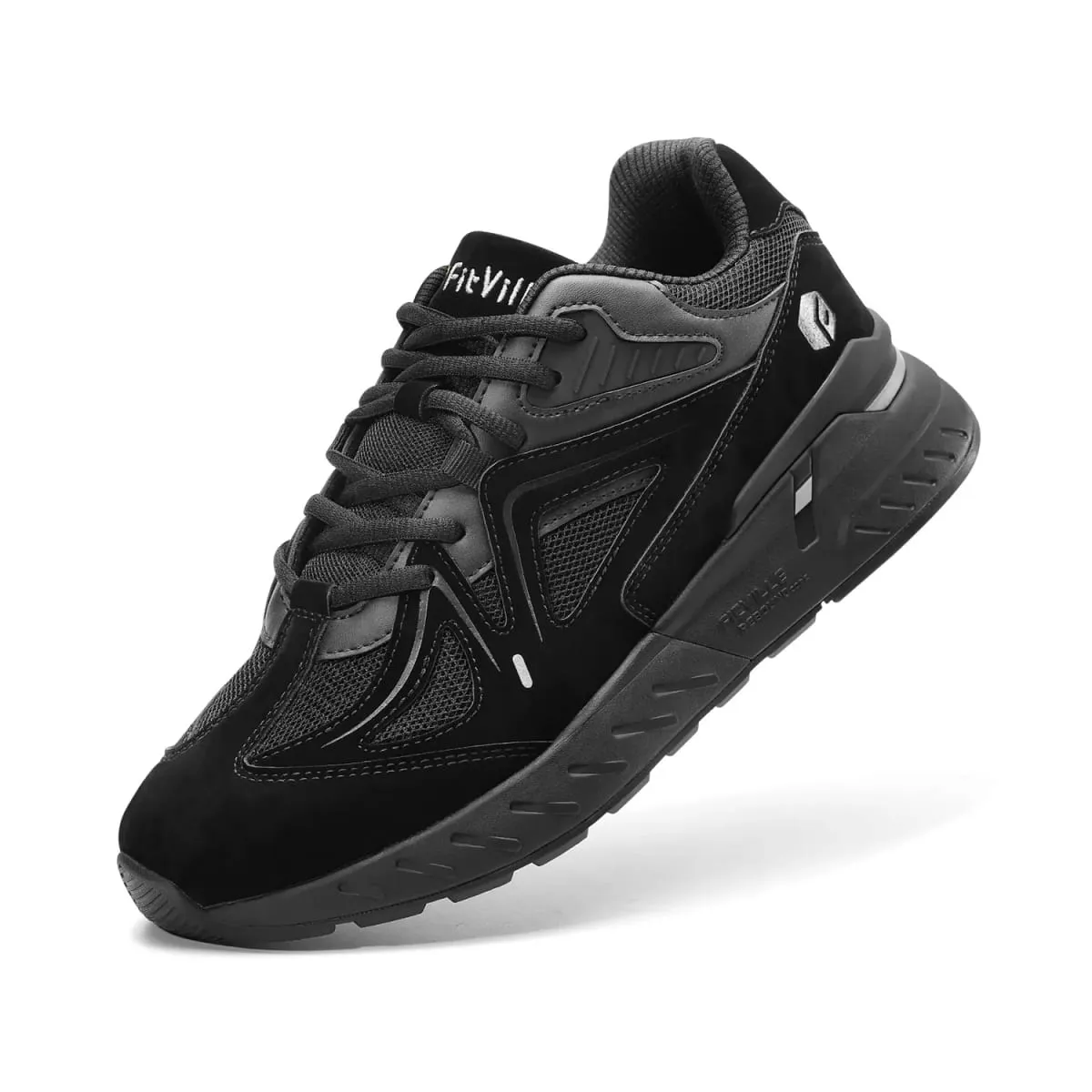 FitVille Men's Walking Shoes Extra Wide Lightweight Sneakers for Flat Feet Arch Fit Heel Pain Relief Non-Slip Running Shoes — image 1
