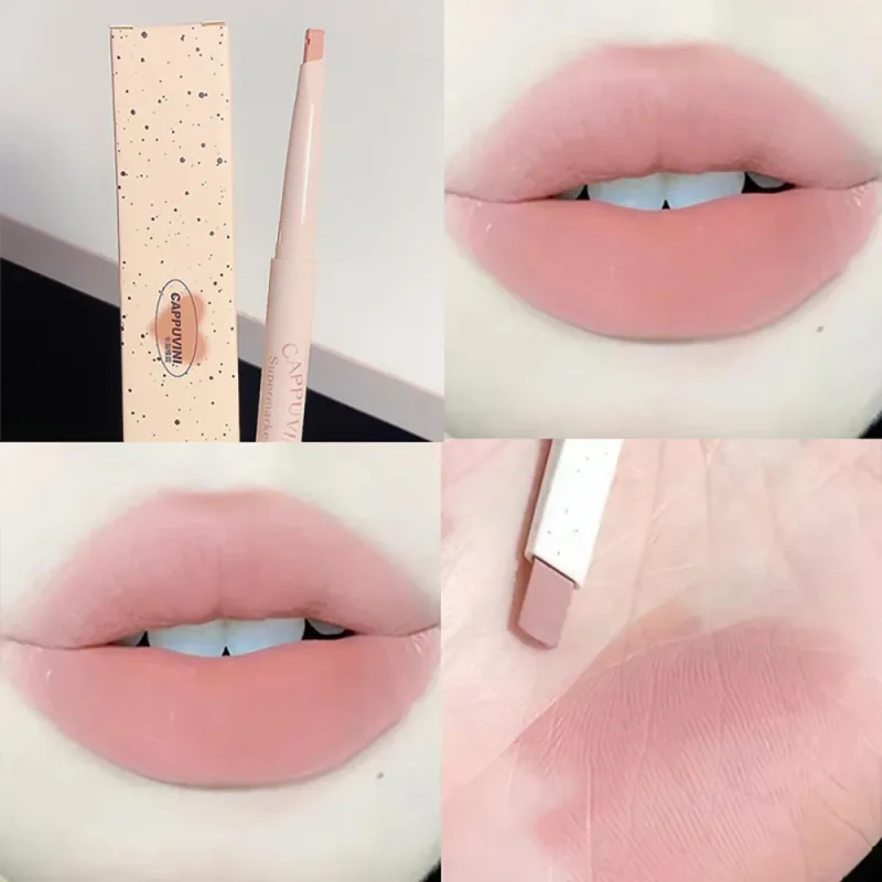 Matte Lip Liner Outline Lips Lipstick Pen Waterproof Long-lasting Color Lip Pencil Lipstick Pen