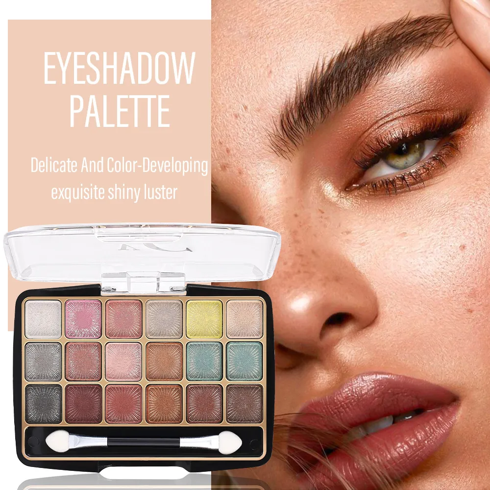 18 Colors Matte Eyeshadow palette cheap makeup Korean cosmetics Eye shadow Highlighter Long Lasting luxury makeup for women — image 3