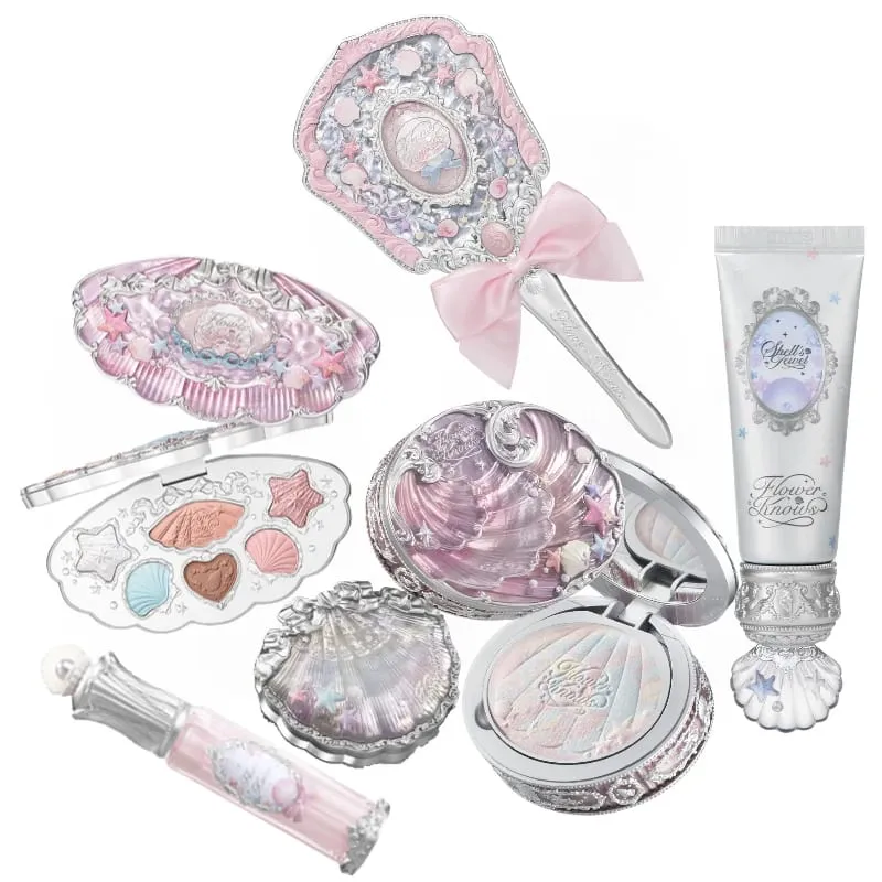 Flower Know Shells Jewel Makeup Set for Women - Eyeshadow Blush Lip Glaze Full Kit - Gift Set — image 2