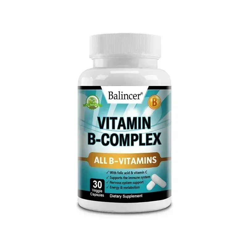 Vitamin B Complex Supplement Containing Folic Acid and Vitamin C Supports Energy Immune Health Antioxidant Supplement — image 8