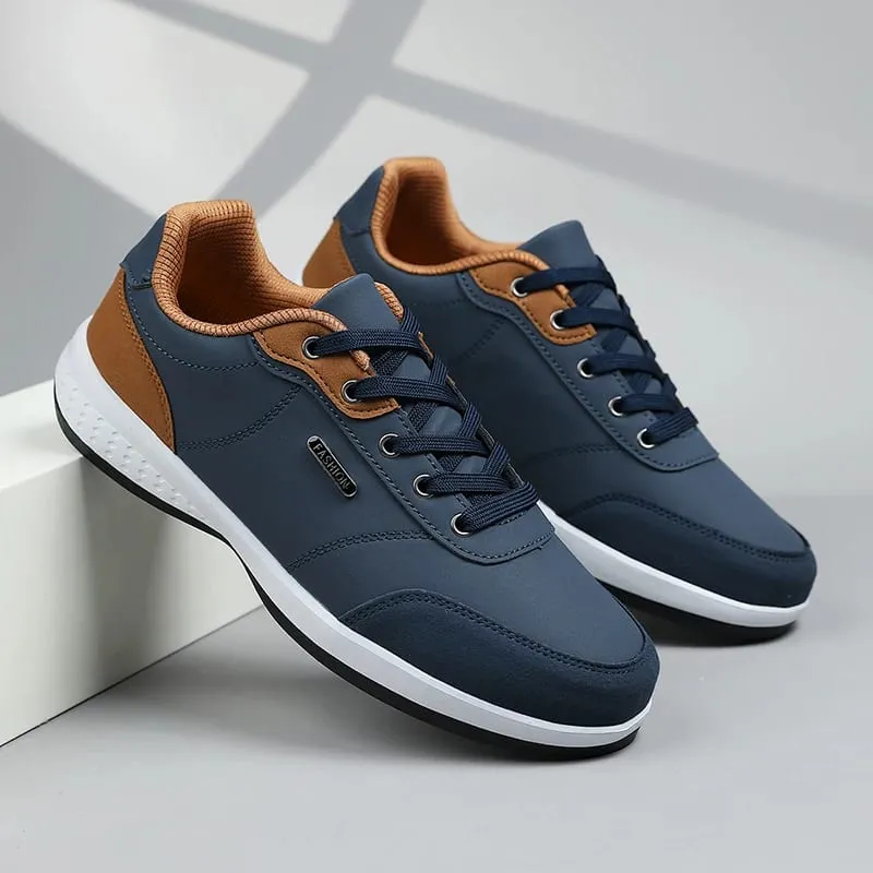 New Running Shoes Men Leather Waterproof Athletic Sneakers Men Wear-resistant Man Walking Sport Shoes Comfortable Men Shoes