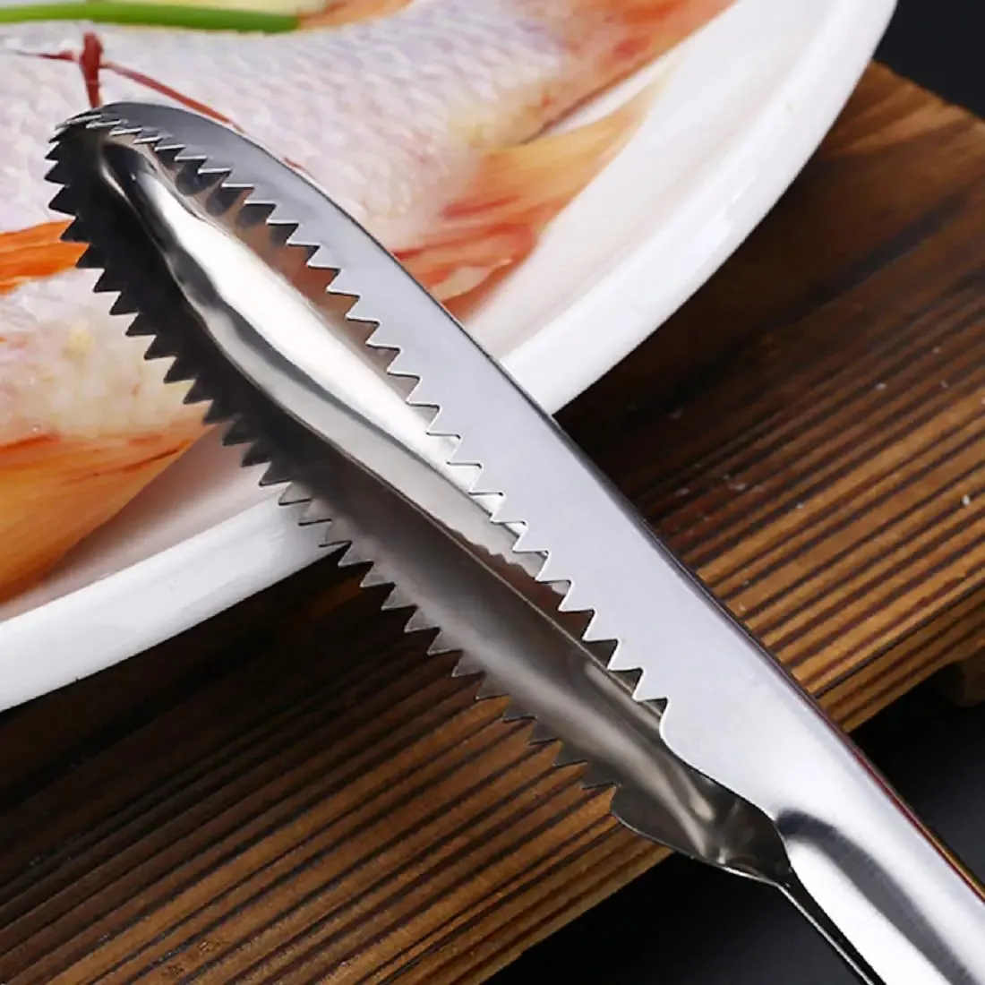 Fish Scaler Remover Cleaner With Sawtooth Easily Remove Fish Scales For Home Kitchen Fish Cleaning Seafood Tools Descaler