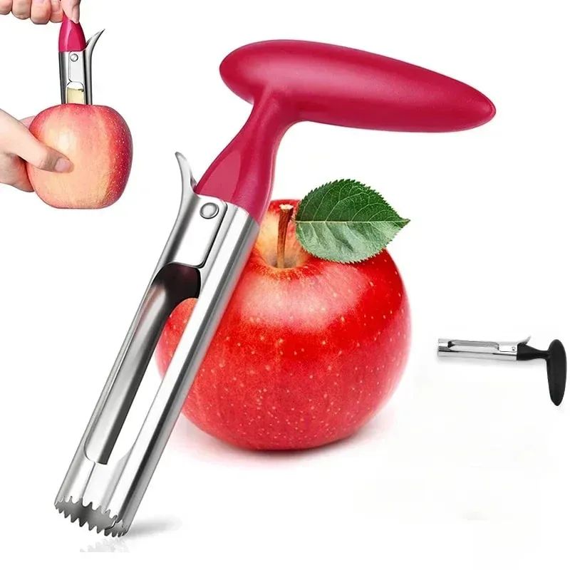 Premium Apple Corer Stainless Steel Apple Pears Core Remover Tool Fruit Cutter Seeder Slicer Knife Kitchen Vegetable Tools — image 2